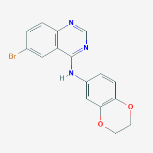 6-bromo-N-(2,3-dihydro-1,4-benzodioxin-6-yl)-4-quinazolinamine