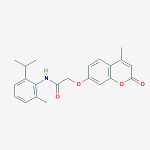 2-(4-methyl-2-oxochromen-7-yl)oxy-N-(2-methyl-6-propan-2-ylphenyl)acetamide