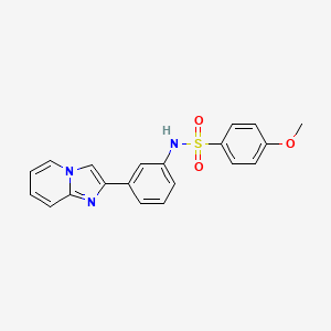 N-(3-imidazo[1,2-a]pyridin-2-ylphenyl)-4-methoxybenzenesulfonamide