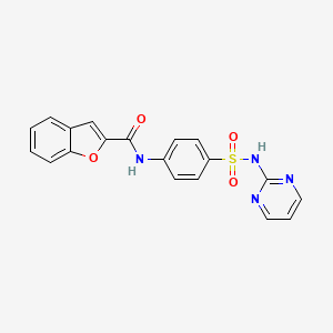 N-[4-(pyrimidin-2-ylsulfamoyl)phenyl]-1-benzofuran-2-carboxamide