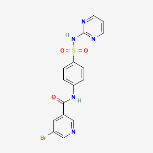 5-bromo-N-{4-[(2-pyrimidinylamino)sulfonyl]phenyl}nicotinamide