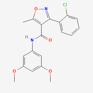 3-(2-chlorophenyl)-N-(3,5-dimethoxyphenyl)-5-methyl-4-isoxazolecarboxamide