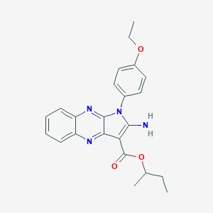 molecular formula C23H24N4O3 B356405 Butan-2-yl 2-amino-1-(4-ethoxyphenyl)pyrrolo[3,2-b]quinoxaline-3-carboxylate CAS No. 848919-54-0