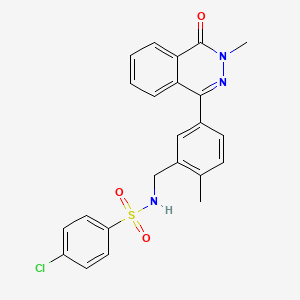 4-chloro-N-[2-methyl-5-(3-methyl-4-oxo-3,4-dihydro-1-phthalazinyl)benzyl]benzenesulfonamide