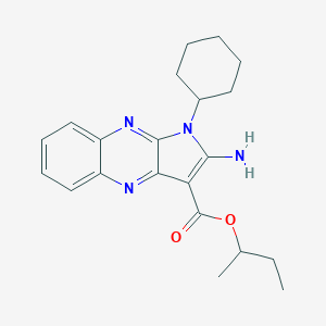 molecular formula C21H26N4O2 B356413 Butan-2-yl 2-amino-1-cyclohexylpyrrolo[3,2-b]quinoxaline-3-carboxylate CAS No. 844651-04-3