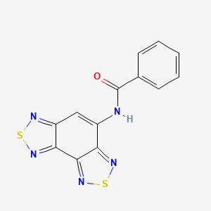 molecular formula C13H7N5OS2 B3564152 N-[1,2,5]thiadiazolo[3,4-e][2,1,3]benzothiadiazol-4-ylbenzamide 