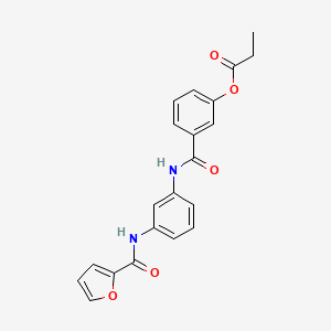 3-({[3-(2-furoylamino)phenyl]amino}carbonyl)phenyl propionate