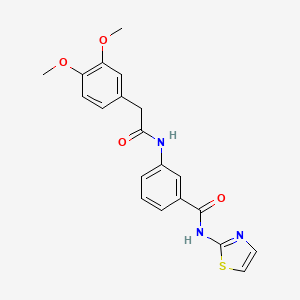 3-{[(3,4-dimethoxyphenyl)acetyl]amino}-N-1,3-thiazol-2-ylbenzamide