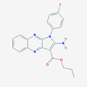 molecular formula C20H17FN4O2 B356421 propyl 2-amino-1-(4-fluorophenyl)-1H-pyrrolo[2,3-b]quinoxaline-3-carboxylate CAS No. 844462-15-3