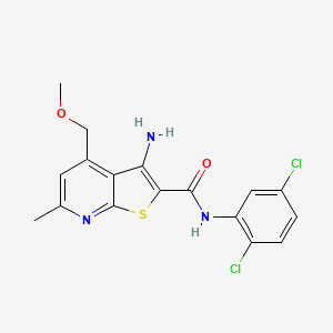 3-amino-N-(2,5-dichlorophenyl)-4-(methoxymethyl)-6-methylthieno[2,3-b]pyridine-2-carboxamide