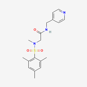 N~2~-(mesitylsulfonyl)-N~2~-methyl-N~1~-(4-pyridinylmethyl)glycinamide