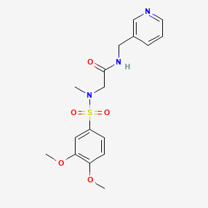 N~2~-[(3,4-dimethoxyphenyl)sulfonyl]-N~2~-methyl-N~1~-(3-pyridinylmethyl)glycinamide