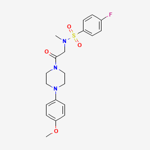 4-Fluoro-N-{2-[4-(4-methoxy-phenyl)-piperazin-1-yl]-2-oxo-ethyl}-N-methyl-benzenesulfonamide