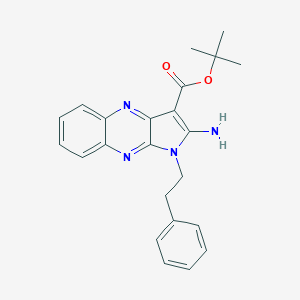 molecular formula C23H24N4O2 B356430 tert-butyl 2-amino-1-(2-phenylethyl)-1H-pyrrolo[2,3-b]quinoxaline-3-carboxylate CAS No. 799832-11-4
