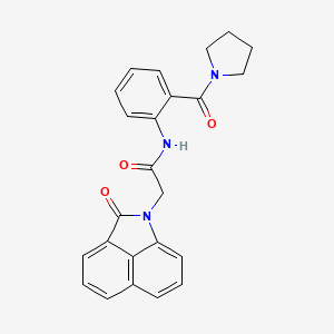 2-(2-oxobenzo[cd]indol-1(2H)-yl)-N-[2-(1-pyrrolidinylcarbonyl)phenyl]acetamide