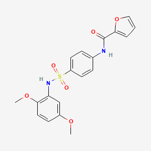 N-(4-{[(2,5-dimethoxyphenyl)amino]sulfonyl}phenyl)-2-furamide