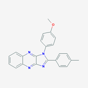 molecular formula C23H18N4O B356436 1-(4-methoxyphenyl)-2-(4-methylphenyl)-1H-imidazo[4,5-b]quinoxaline CAS No. 836644-43-0