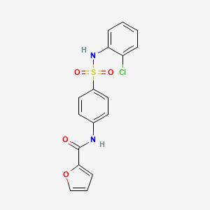 N-(4-{[(2-chlorophenyl)amino]sulfonyl}phenyl)-2-furamide