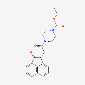 ethyl 4-[(2-oxobenzo[cd]indol-1(2H)-yl)acetyl]-1-piperazinecarboxylate