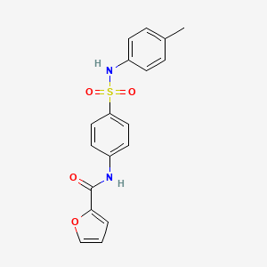 molecular formula C18H16N2O4S B3564410 N-(4-{[(4-methylphenyl)amino]sulfonyl}phenyl)-2-furamide 