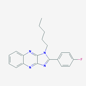 molecular formula C20H19FN4 B356442 2-(4-fluorophenyl)-1-pentyl-1H-imidazo[4,5-b]quinoxaline CAS No. 847367-01-5