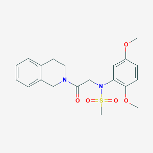 N-[2-(3,4-Dihydro-1H-isoquinolin-2-yl)-2-oxo-ethyl]-N-(2,5-dimethoxy-phenyl)-methanesulfonamide