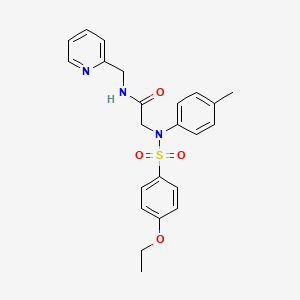 N~2~-[(4-ethoxyphenyl)sulfonyl]-N~2~-(4-methylphenyl)-N~1~-(2-pyridinylmethyl)glycinamide