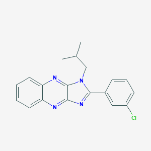 molecular formula C19H17ClN4 B356446 2-(3-chlorophenyl)-1-isobutyl-1H-imidazo[4,5-b]quinoxaline CAS No. 848689-33-8