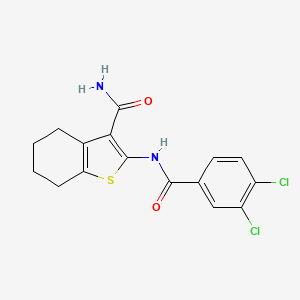 2-[(3,4-dichlorobenzoyl)amino]-4,5,6,7-tetrahydro-1-benzothiophene-3-carboxamide