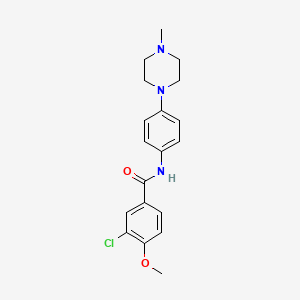 3-chloro-4-methoxy-N-[4-(4-methyl-1-piperazinyl)phenyl]benzamide