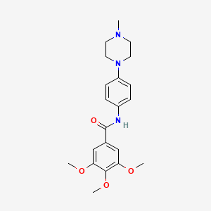 3,4,5-trimethoxy-N-[4-(4-methyl-1-piperazinyl)phenyl]benzamide