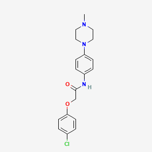 2-(4-chlorophenoxy)-N-[4-(4-methyl-1-piperazinyl)phenyl]acetamide