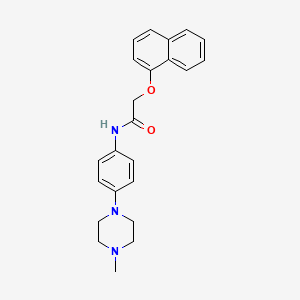 N-[4-(4-methyl-1-piperazinyl)phenyl]-2-(1-naphthyloxy)acetamide