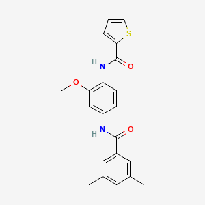 N-{4-[(3,5-dimethylbenzoyl)amino]-2-methoxyphenyl}-2-thiophenecarboxamide