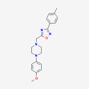 1-(4-methoxyphenyl)-4-{[3-(4-methylphenyl)-1,2,4-oxadiazol-5-yl]methyl}piperazine