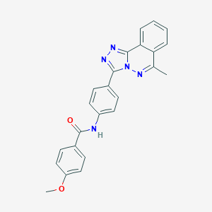 molecular formula C24H19N5O2 B356469 4-methoxy-N-[4-(6-methyl[1,2,4]triazolo[3,4-a]phthalazin-3-yl)phenyl]benzamide CAS No. 708239-83-2