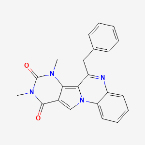 6-benzyl-7,9-dimethylpyrimido[4',5':3,4]pyrrolo[1,2-a]quinoxaline-8,10(7H,9H)-dione