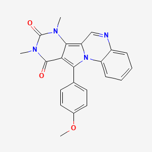 11-(4-methoxyphenyl)-7,9-dimethylpyrimido[4',5':3,4]pyrrolo[1,2-a]quinoxaline-8,10(7H,9H)-dione