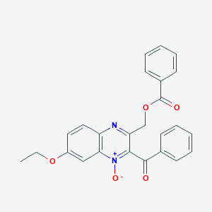 (3-Benzoyl-6-ethoxy-4-oxidoquinoxalin-4-ium-2-yl)methyl benzoate