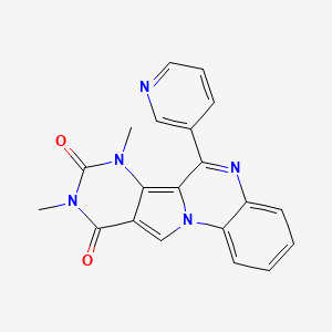 7,9-dimethyl-6-(3-pyridinyl)pyrimido[4',5':3,4]pyrrolo[1,2-a]quinoxaline-8,10(7H,9H)-dione