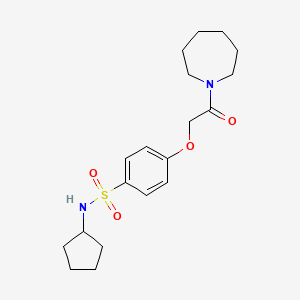 4-[2-(1-azepanyl)-2-oxoethoxy]-N-cyclopentylbenzenesulfonamide