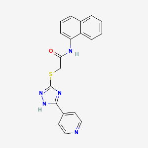 N-1-naphthyl-2-{[5-(4-pyridinyl)-4H-1,2,4-triazol-3-yl]thio}acetamide