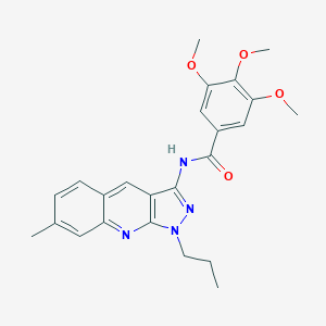 3,4,5-trimethoxy-N-(7-methyl-1-propyl-1H-pyrazolo[3,4-b]quinolin-3-yl)benzamide