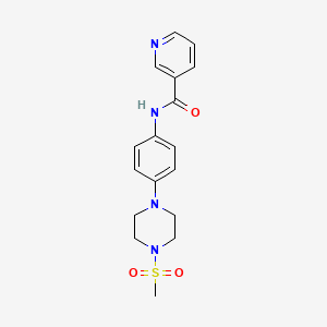 N-{4-[4-(methylsulfonyl)-1-piperazinyl]phenyl}nicotinamide