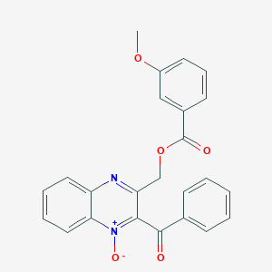 (3-Benzoyl-4-oxidoquinoxalin-4-ium-2-yl)methyl 3-methoxybenzoate