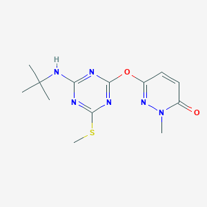 6-{[4-(tert-butylamino)-6-(methylthio)-1,3,5-triazin-2-yl]oxy}-2-methyl-3(2H)-pyridazinone