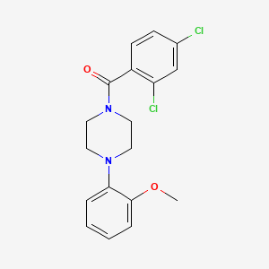 molecular formula C18H18Cl2N2O2 B3564766 1-(2,4-dichlorobenzoyl)-4-(2-methoxyphenyl)piperazine CAS No. 5260-71-9