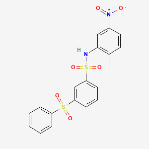 N-(2-methyl-5-nitrophenyl)-3-(phenylsulfonyl)benzenesulfonamide