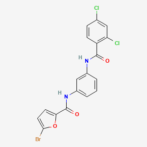 5-bromo-N-{3-[(2,4-dichlorobenzoyl)amino]phenyl}-2-furamide