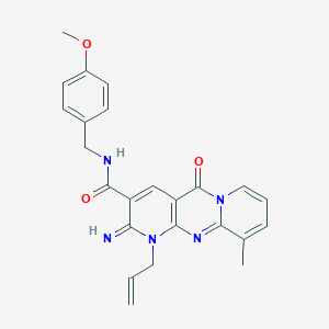 1-allyl-2-imino-N-(4-methoxybenzyl)-10-methyl-5-oxo-1,5-dihydro-2H-dipyrido[1,2-a:2,3-d]pyrimidine-3-carboxamide